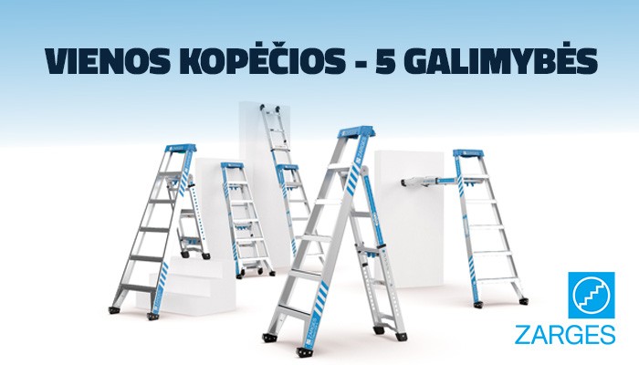 Vienos kopėčios - 5 galimybės