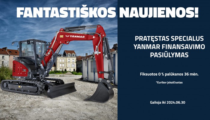 PRATĘSTAS SPECIALUS YANMAR FINANSAVIMO PASIŪLYMAS