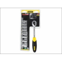 STANLEY 1/4" terkšlė su galvutėm 10 vnt.