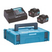 Makita POWERPACK komplektas DC10SB + 2x4 Ah MAKPAC