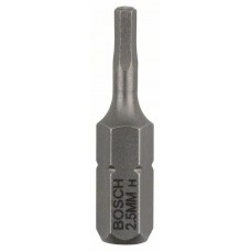 BOSCH suktuvo antgalis šešiabriaunis 2,5 mm 25 mm Extra Hart 1 vnt