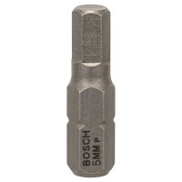 BOSCH suktuvo antgalis šešiabriaunis 5 mm 25 mm Extra Hart 1 vnt