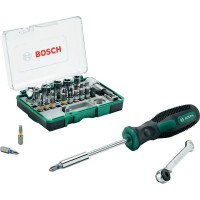 BOSCH antgalių komplektas (27 vnt) + atsuktuvas