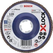 BOSCH X-LOCK Best for Metal žiedlapinis diskas 125 mm K120