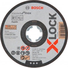 BOSCH X-LOCK Standart for INOX pjovimo diskas 125x1 mm