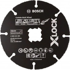 BOSCH X-LOCK Carbide Multi Wheel pjovimo diskas 125x1 mm