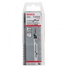 BOSCH siaurapjūklio pjūkleliai T234X (25 vnt)