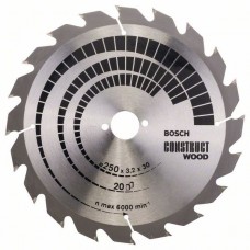 BOSCH ConstructWood pjovimo diskas 250x3,2 mm T20