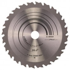 BOSCH SpeedlineWood pjūklo diskas 165x1,7 mm T24