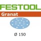 FESTOOL Granat šlifavimo popierius lakui P320 150 mm (1 vnt) FESTOOL Granat šlifavimo popierius lakui P320 150 mm (1 vnt)