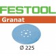 FESTOOL Granat šlifavimo popierius lakui P220 225 mm FESTOOL Granat šlifavimo popierius lakui P220 225 mm