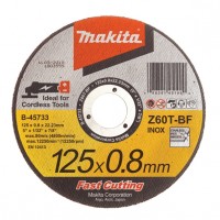 Makita Z60T-BF pjovimo diskas nerūdijančiam plienui 125x0,8 mm