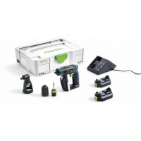 FESTOOL CXS Li 2.6 SET gręžtuvas - suktuvas 2x2.6 Ah