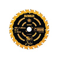 DeWALT pjovimo diskas medienai  165 mm T24