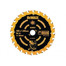 DeWALT pjovimo diskas medienai  165 mm T24