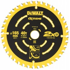 DeWALT pjovimo diskas medienai 165 mm T40