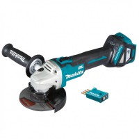 Makita DGA512ZU kampinis šlifuoklis + Bluetooth lustas