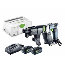 FESTOOL DWC 18-2500 Li 5,2-Plus juostinis suktuvas 2x5,2 Ah