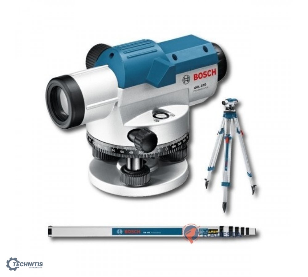 BOSCH GOL 32 D optinis nivelyras + BT 160 + GR 500