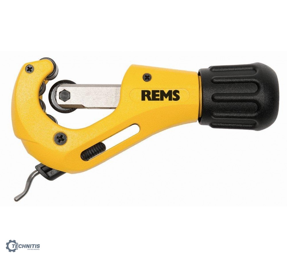 REMS RAS Cu-INOX 3-35 vamzdžiapjovė su integruotu vamzdžio užvartų ėmikliu