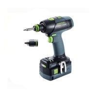 FESTOOL T18 + 3 Li 5.2  gręžtuvas - suktuvas 2x5.2 Ah