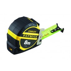 STANLEY FatMax matavimo ruletė 8 m 32 mm ryški + antgalis