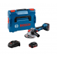 BOSCH GWX 18V-10 kampinis šlifuoklis 2x5 Ah L-Boxx