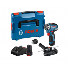 BOSCH GSR 12V-35 FC gręžtuvas - suktuvas + 2 adapteriai 2x3 Ah L-Boxx