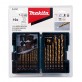 Makita grąžtų metalui HSS-TIN rinkinys 1,5-10 mm (19 vnt)