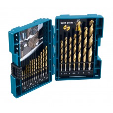 Makita grąžtų metalui HSS-TIN rinkinys 1,5-10 mm (19 vnt)