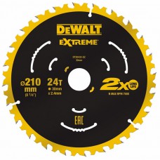 DeWALT pjovimo diskas medienai 210 mm T24