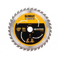 DeWALT FLEXVOLT pjovimo diskas medienai 250x2.16 mm T36