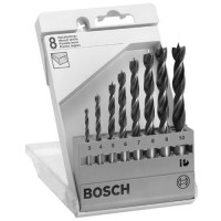 BOSCH grąžtų medienai rinkinys 3-10 mm (8 vnt.)