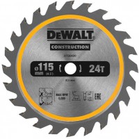 DeWALT pjovimo diskas medienai 115 mm 24 T