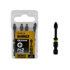 DeWALT antgaliai PH2 57 mm EXTREME IMPACT (5 vnt)