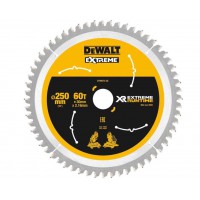 DeWALT FLEXVOLT pjovimo diskas medienai 250x2.16 mm T60