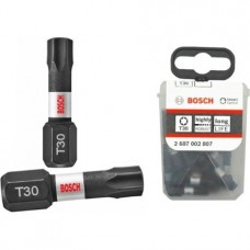 BOSCH suktuvo antgalis T30 Impact L=25mm 25 vnt.