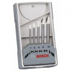 BOSCH CYL-9 Ceramic grąžtų rinkinys stiklui, plytelėms 4,5,6,8,10 mm
