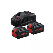 BOSCH GBA 18V 5,5 Ah ProCORE (2 vnt)  + GAL 1880 CV